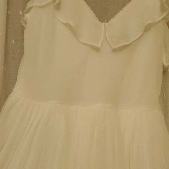 NWOT French Connection Pleated Chiffon Dress - Picture 2 of 5